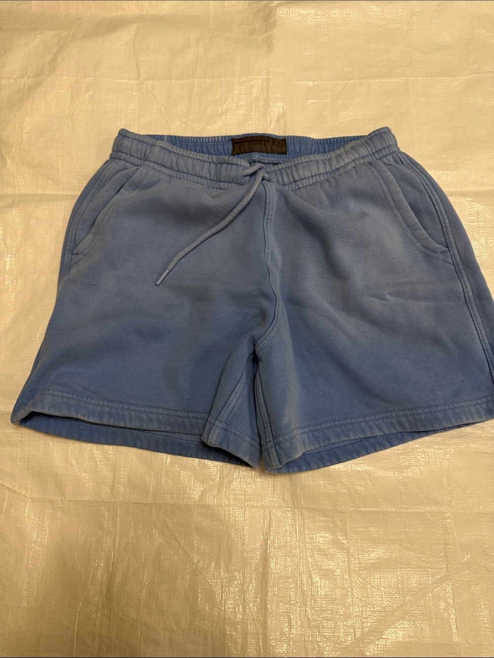 Abercrombie & Fitch Light Blue Athletic Drawstring Shorts